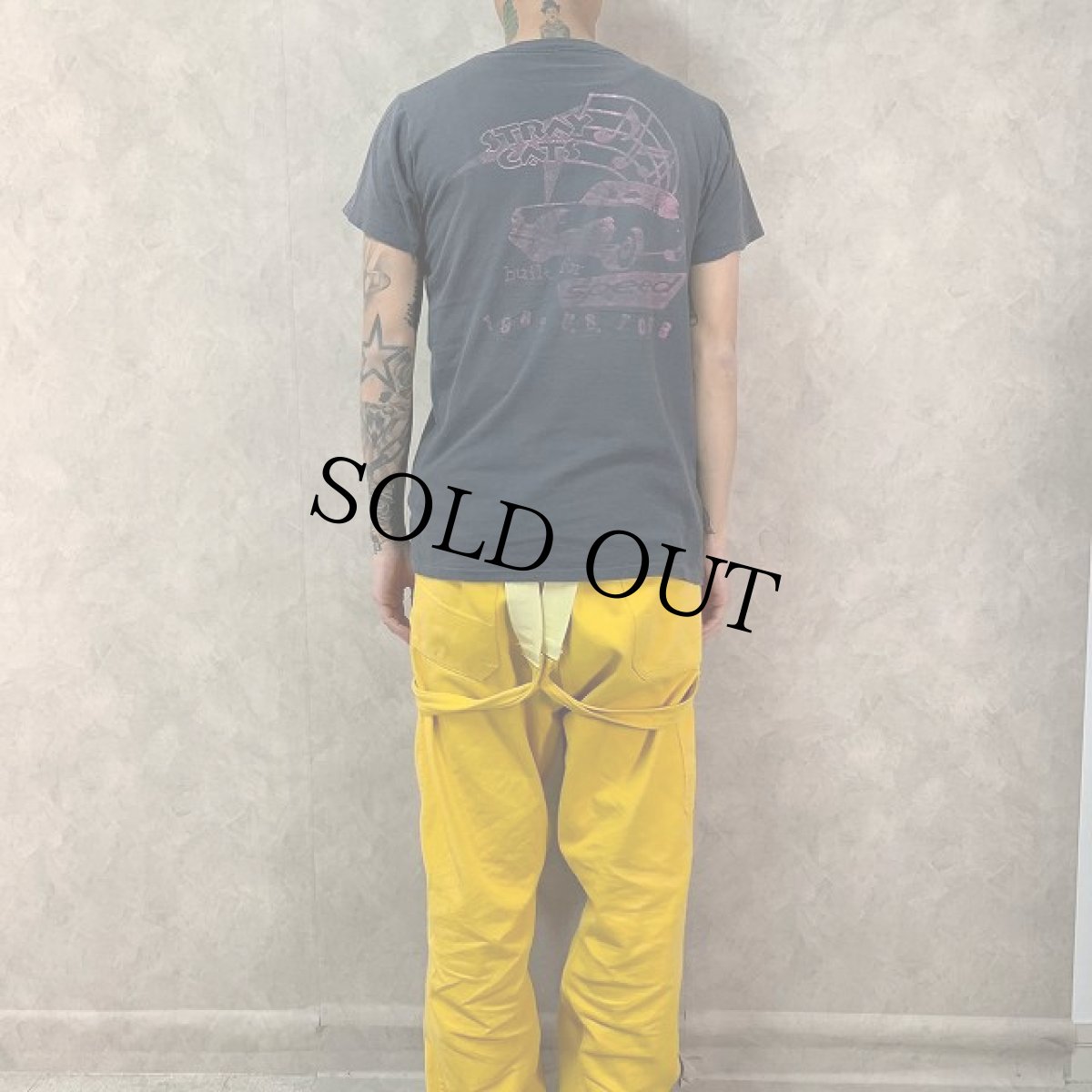 画像5: 80's STRAY CATS "1982 built for speed" ロカビリーバンドツアーTシャツ (5)