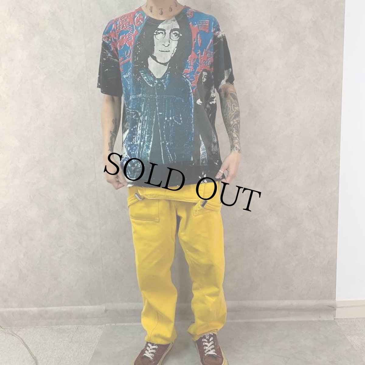 画像3: 80〜90's MOSQUITOHEAD USA製 "JOHN LENNON & YOKO ONO" プリントTシャツ XL (3)