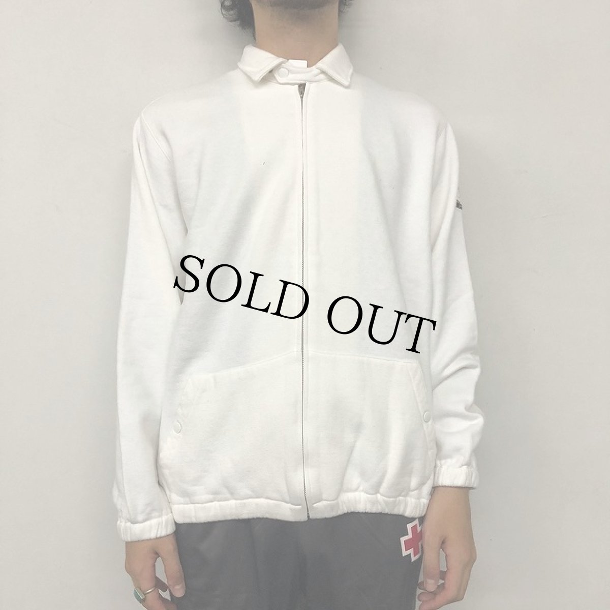 画像3: POLO Ralph Lauren クロスフラッグ刺繍 ジップアップスウェット M (3)