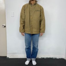 画像2: 40〜50's U.S.NAVY N-1 DECK JACKET (2)