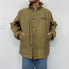 画像3: 40〜50's U.S.NAVY N-1 DECK JACKET (3)