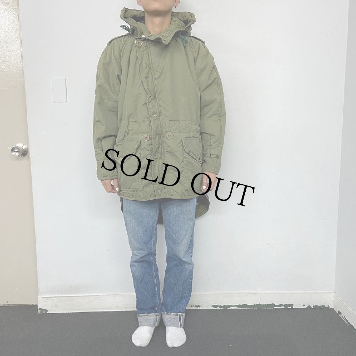 画像2: 50's British Army Cold Weather Middle Parka 2nd Model 【SIZE 5】 (2)