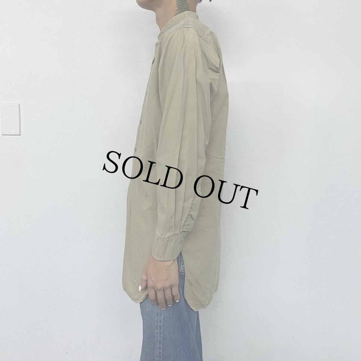 画像4: 60's British Army Khaki No2 Dress Shirts 14 1/2 (4)