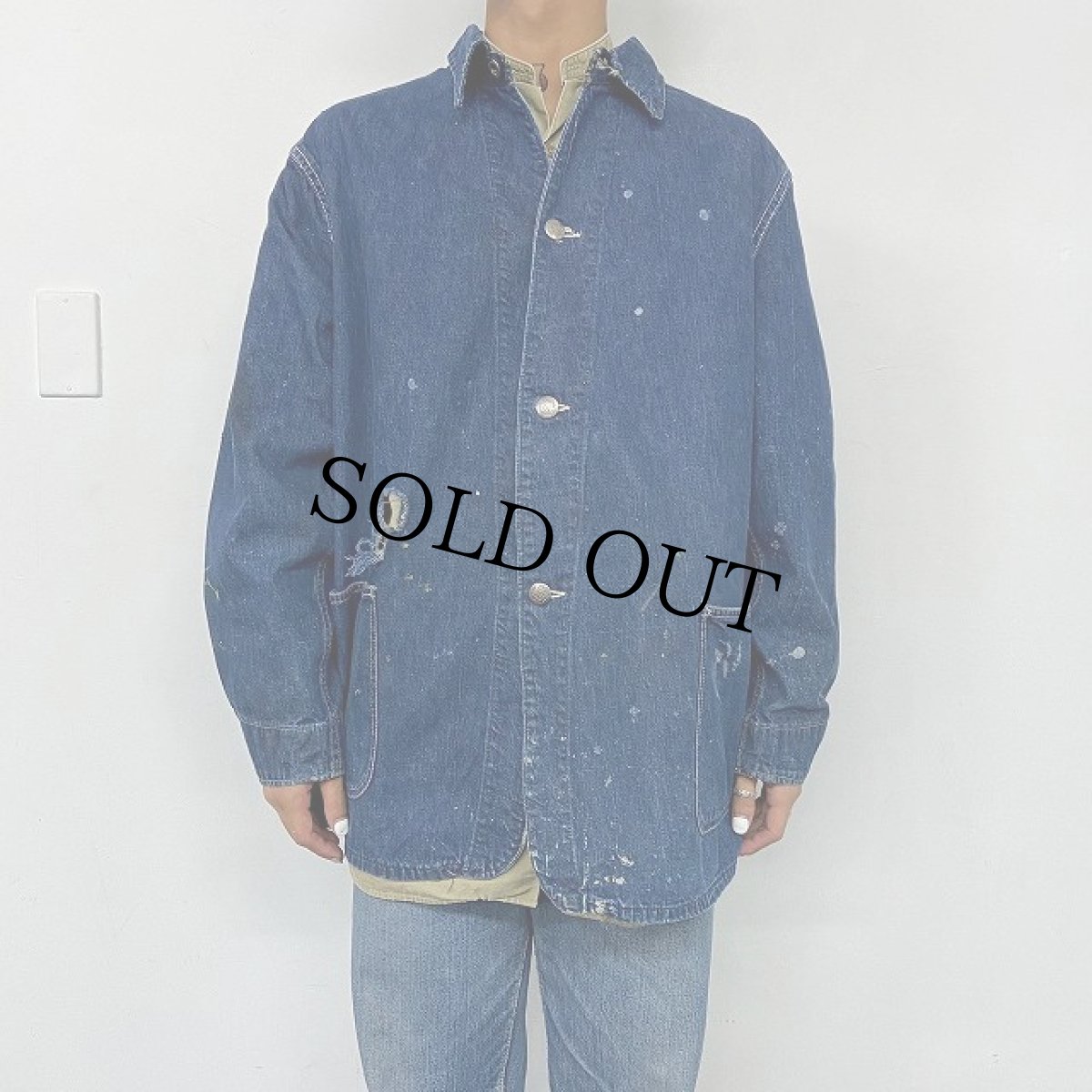 画像3: WWII STRONG RELIABLE DENIM COVERALL JACKET (3)