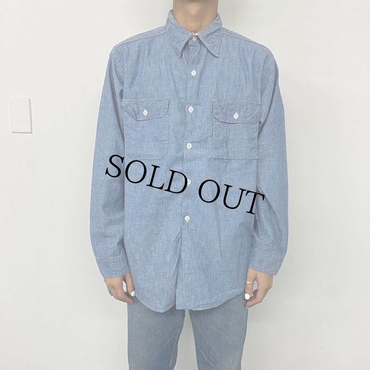 画像3: 60's BIGYANK CHAMBRAY SHIRT (3)
