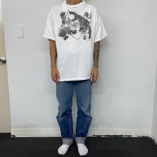 画像2: 90's M.C. Escher USA製 騙し絵アートTシャツ XL (2)