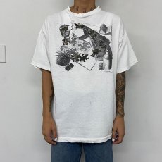 画像3: 90's M.C. Escher USA製 騙し絵アートTシャツ XL (3)