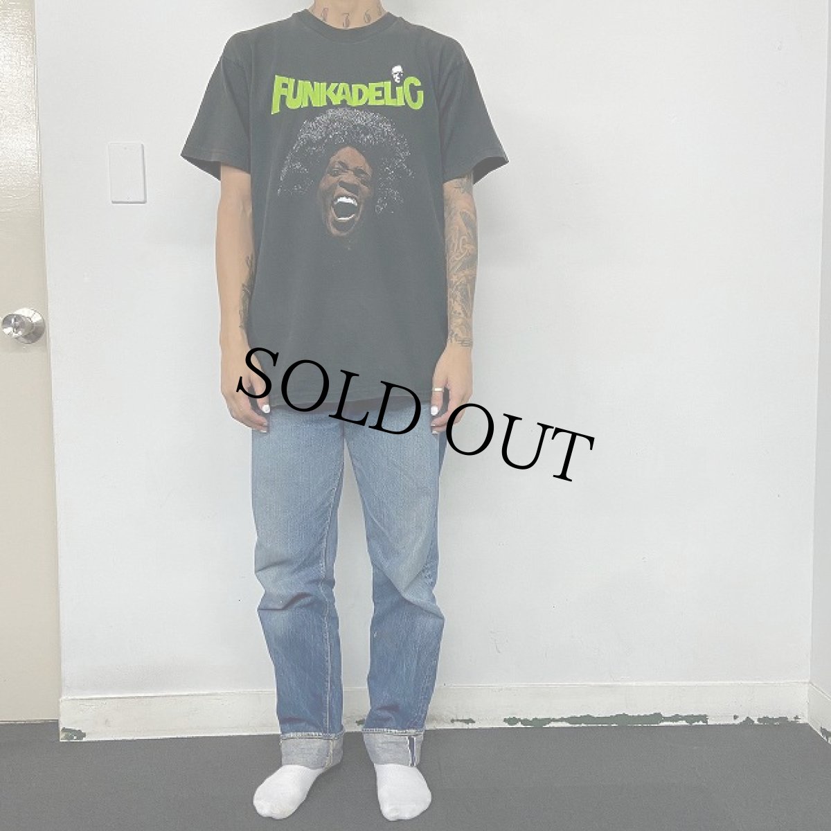 画像3: FUNKADELIC "Maggot Brain" ドゥーワップファンクバンドTシャツ L (3)