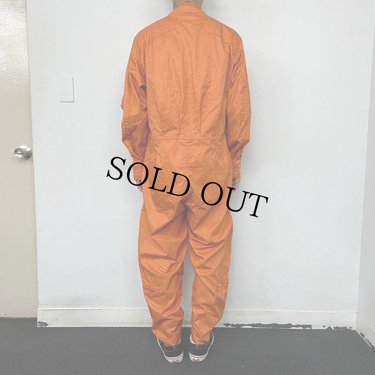 画像4: 60's U.S.AIR FORCE SENIOR PILOT "K-2B" VERY LIGHT ORANGE FLYING SUIT LARGE-SHORT (4)