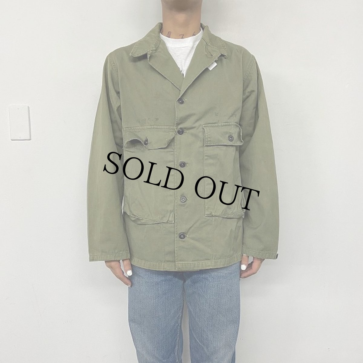 画像4: 40's U.S.NAVY UTILITY JACKET (4)