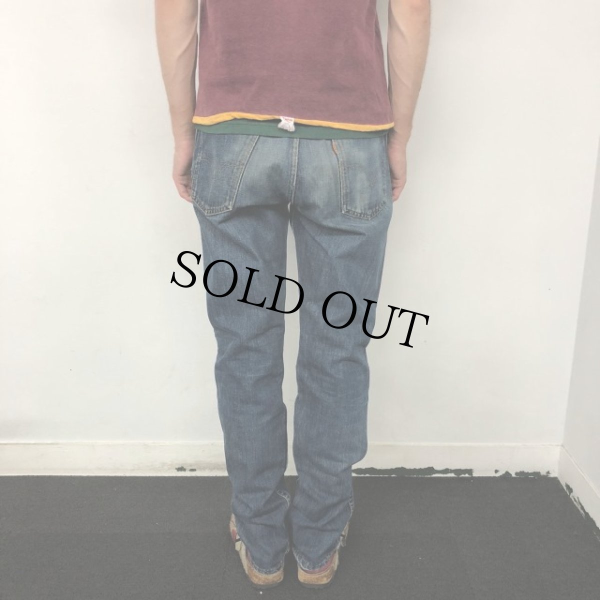 画像6: 60's LEVI'S 606 BIGE デニムパンツ W32 (6)