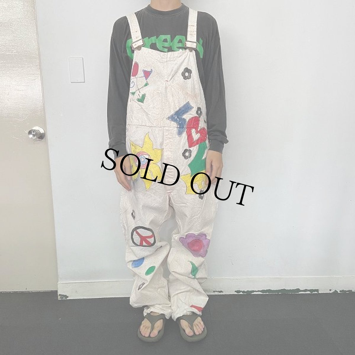 画像3: 70's BIG MAC ハンドペイントオーバーオール  W39 (3)