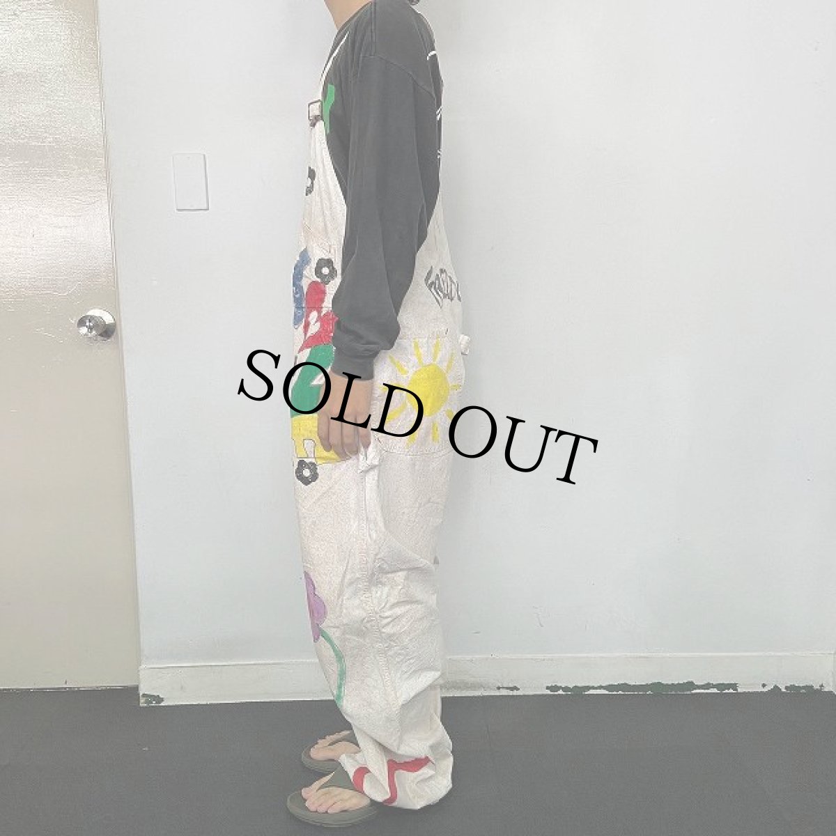 画像4: 70's BIG MAC ハンドペイントオーバーオール  W39 (4)