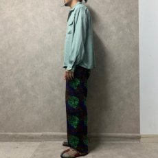 画像3: 50's PENNEY'S TOWNCRAFT レーヨンギャバジン 開襟シャツ 16-16 1/2 (3)