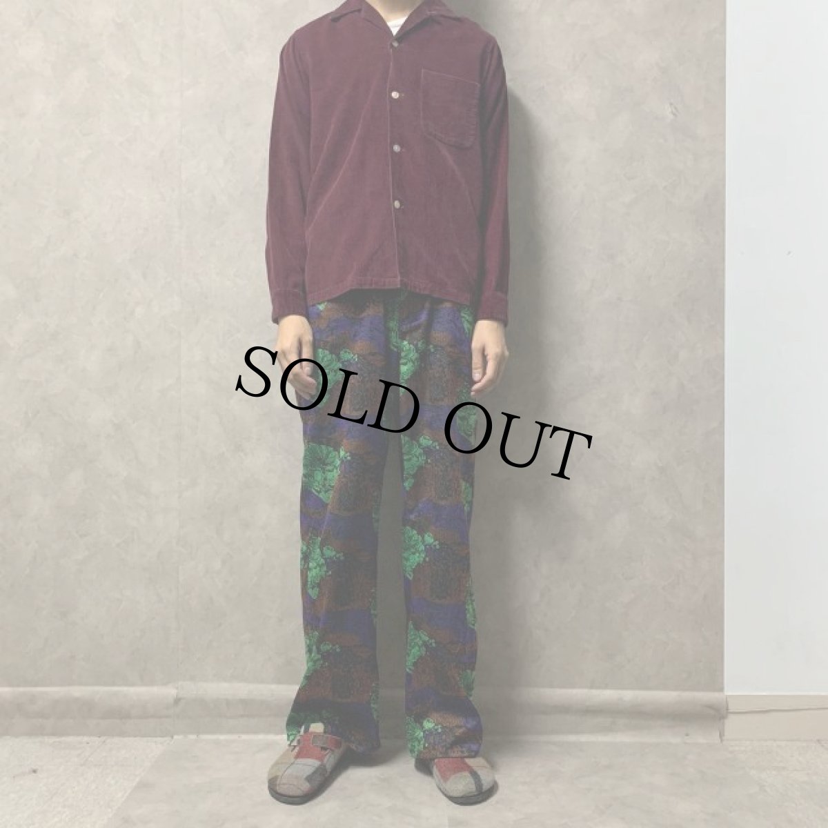 画像2: 50's ENSENADA 開襟コーデュロイシャツ 14-14 1/2 (2)