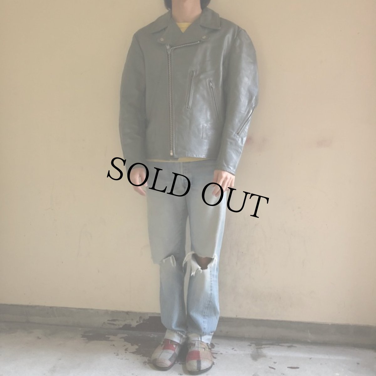 画像2: 80's SHIELDS ダブルライダースジャケット (2)