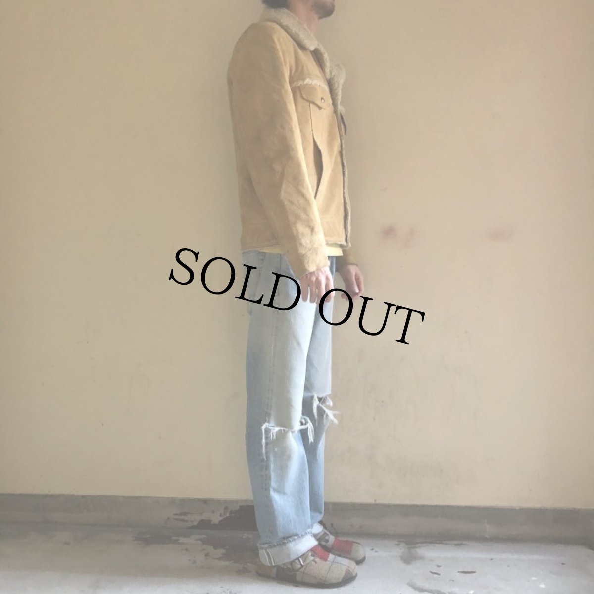 画像3: VINTAGE ムートンジャケット 38 (3)