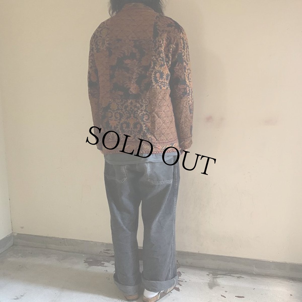 画像4: White Stag 総柄 パッチワーク チャイナジャケット L (4)