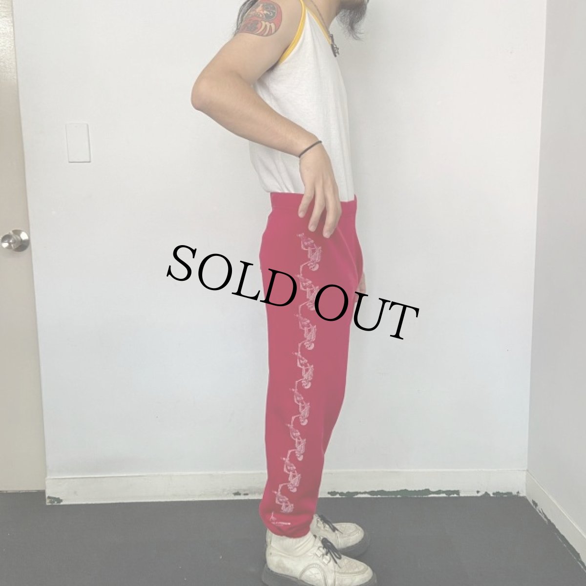 画像3: 80's POWELL PERALTA USA製 SKALL SKATE スウェットパンツ L (3)