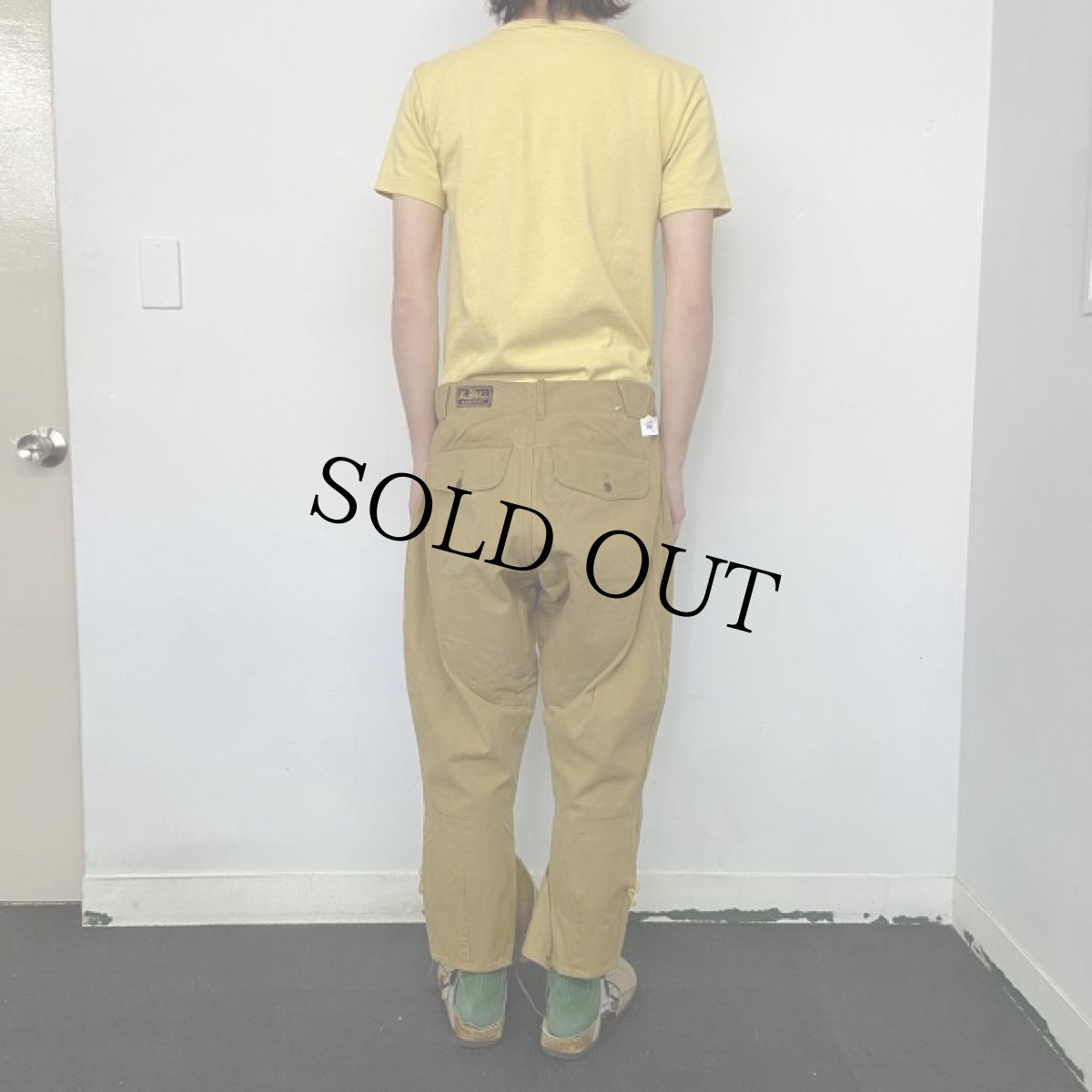 画像5: 30〜40's Hirsch-Weis オイルドコットン ジョッパーズパンツ W33 (5)