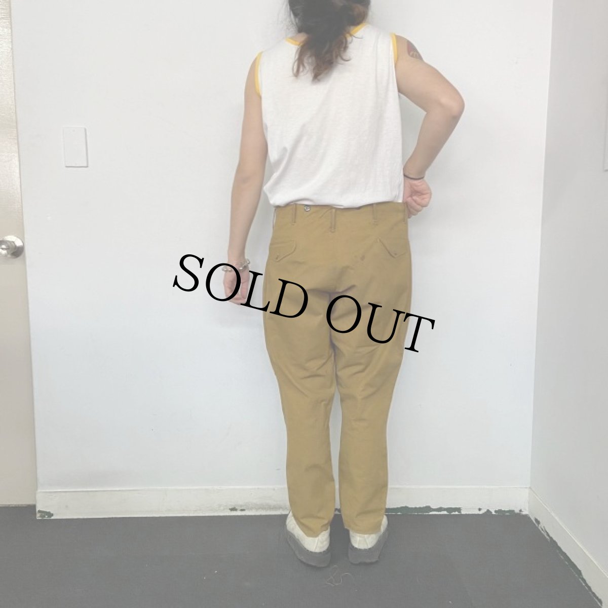 画像5: 20's Utica Duxbak オイルドコットン ジョッパーズパンツ W35 (5)