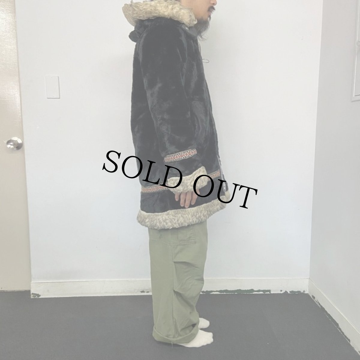 画像3: 70's STEARNS フェイクファー エスキモージャケット MEDIUM (3)