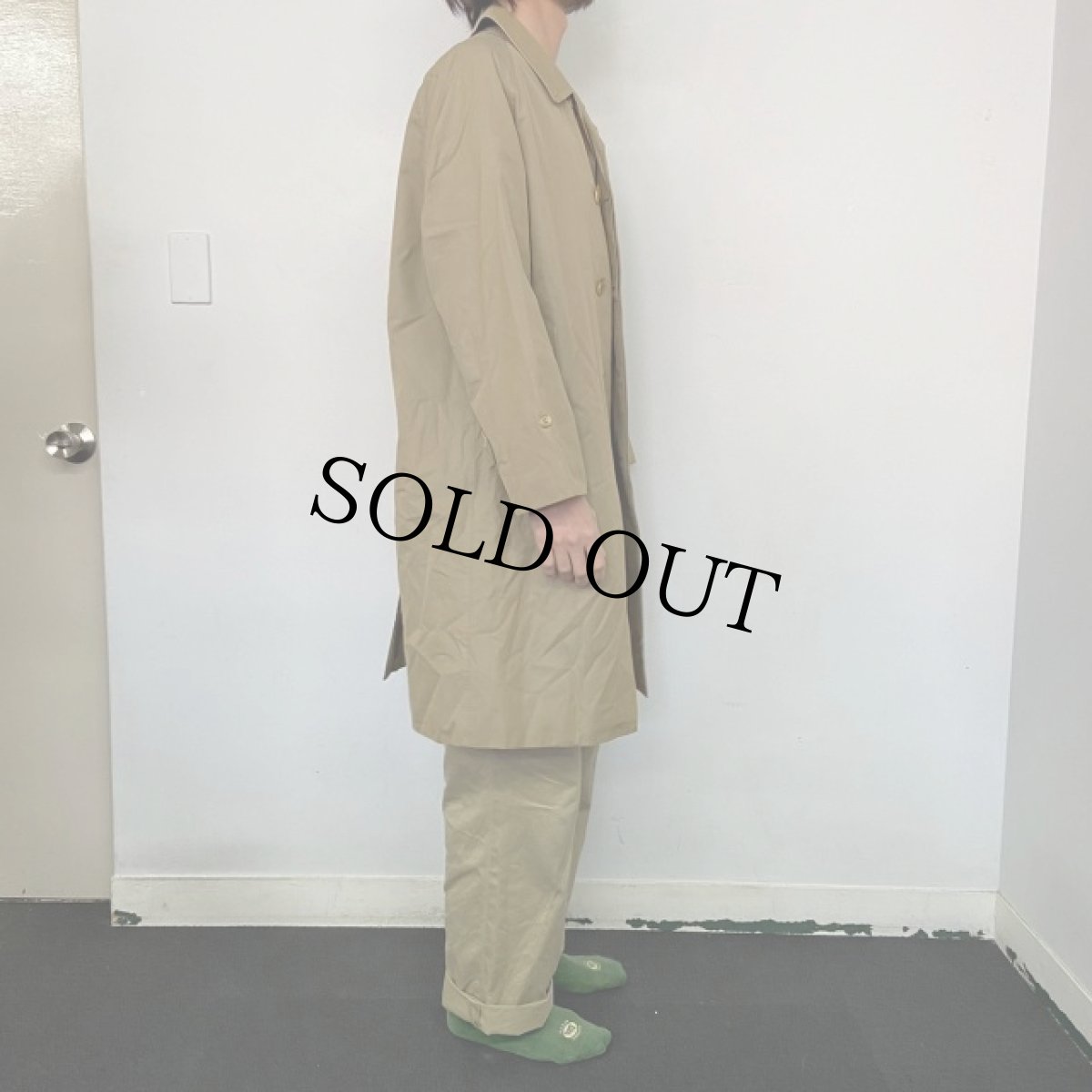 画像3: 80's Burberrys ENGLAND製 一枚袖 バルマカーンコート (3)