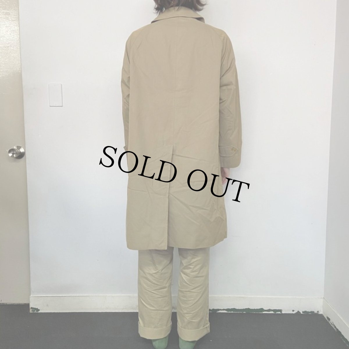 画像4: 80's Burberrys ENGLAND製 一枚袖 バルマカーンコート (4)