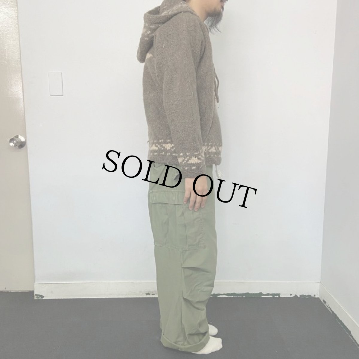 画像3: Bolivian Imports by Lucy 星柄 ウールニットパーカ XL (3)