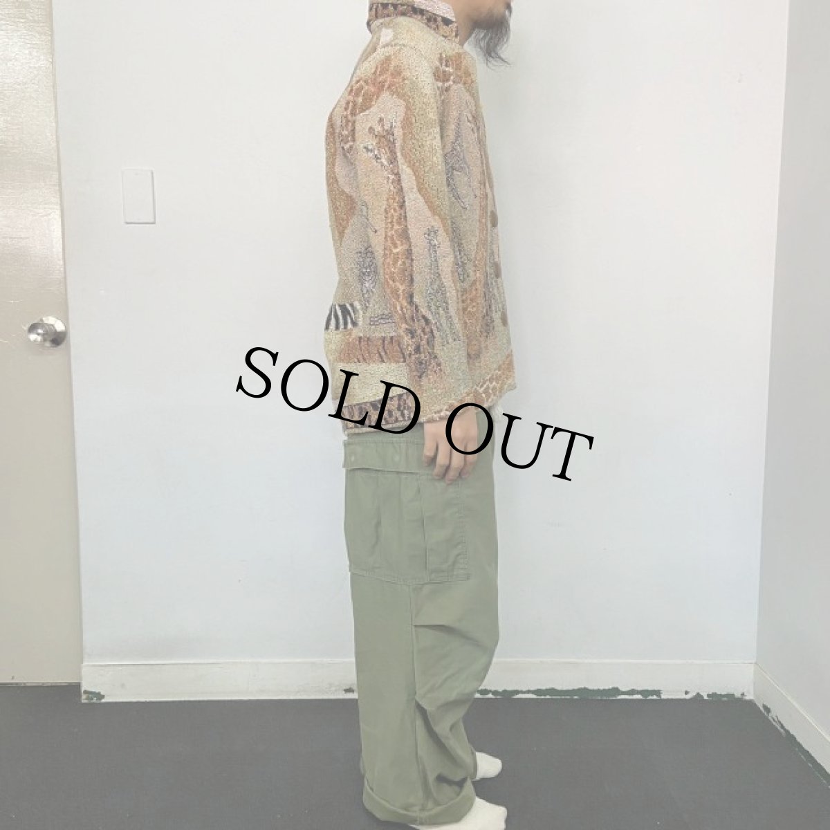 画像4: アニマル柄 ゴブラン織りジャケット (4)