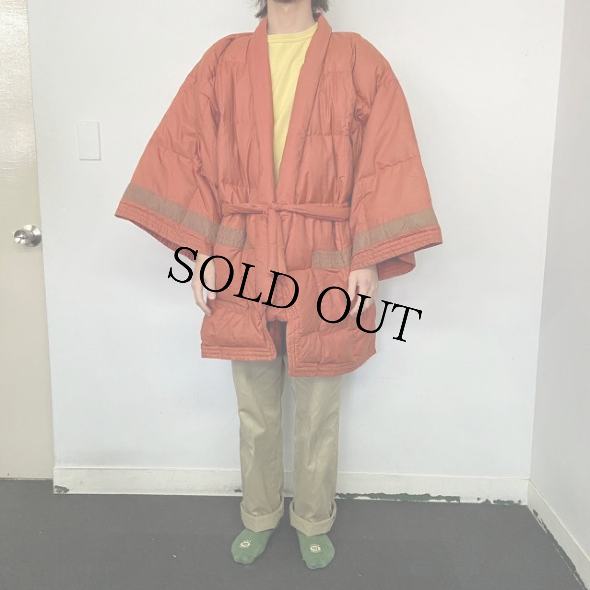 画像2: VINTAGE ドテラダウンジャケット L (2)