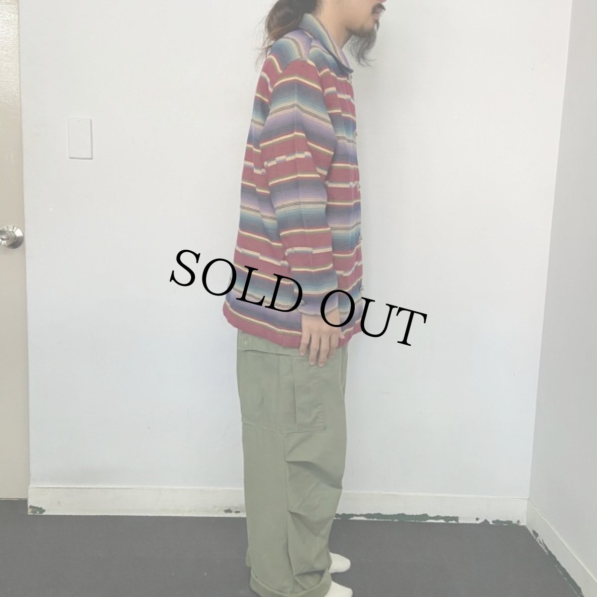 画像3: 90's LAUREN Ralph Lauren USA製 ネイティブ柄 コットンポリジャケット L (3)