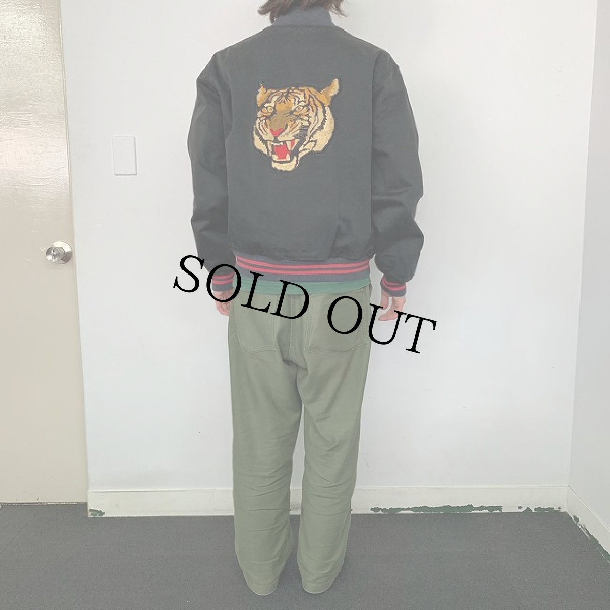 画像5: 90's POLO SPORT Ralph Lauren タイガーパッチ コットンバーシティジャケット M (5)