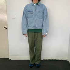 画像2: 80's POLO Ralph Lauren オールドポロベアペイント デニムジャケット L (2)