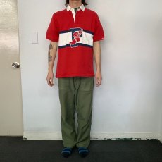 画像2: 90's POLO Ralph Lauren "P-WING" ラガーシャツ L (2)