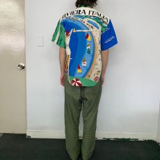 画像5: 90's Ralph Lauren "RIVIERA ITALIA" レーヨンシャツ SIZE 9 (5)