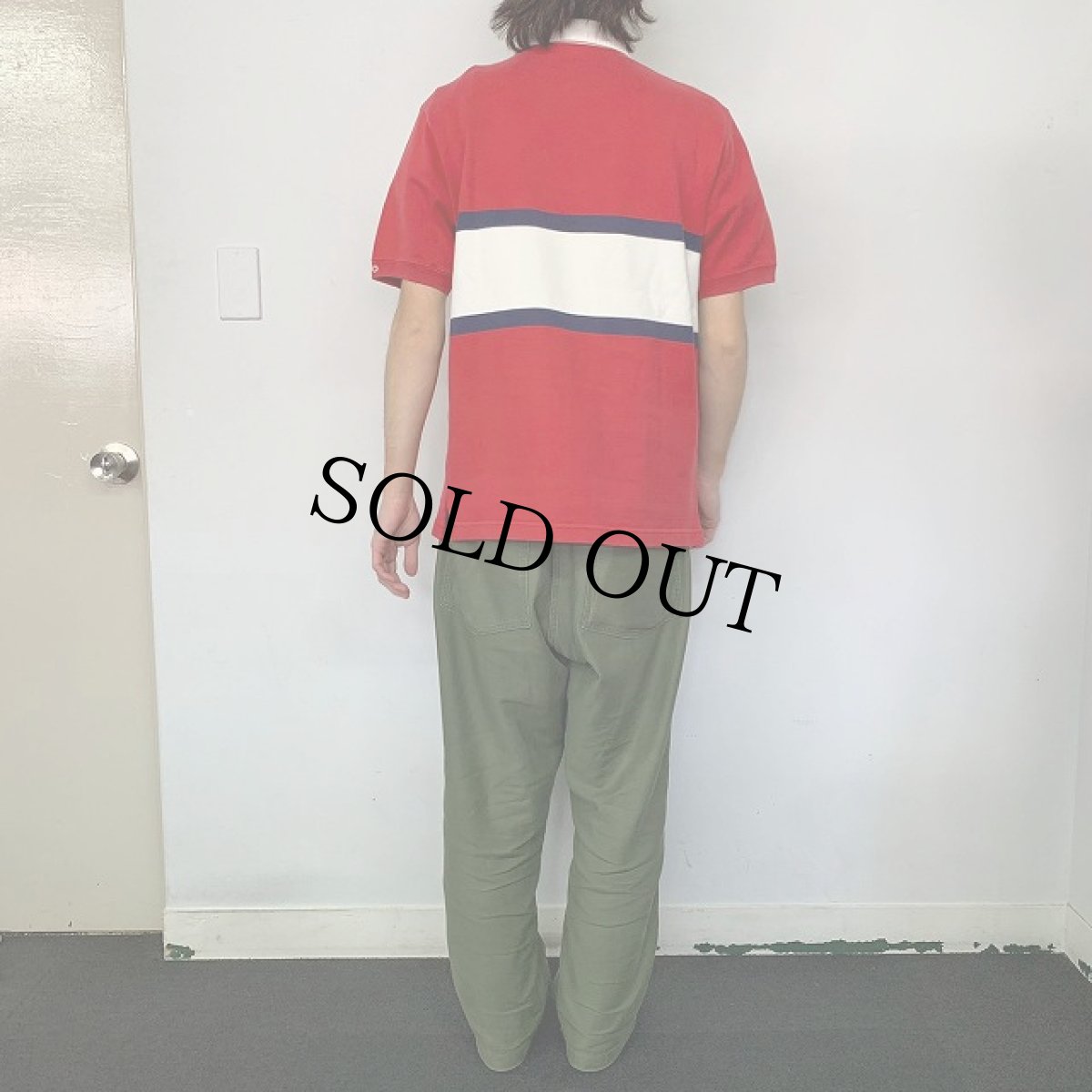 画像4: 90's POLO Ralph Lauren "P-WING" ラガーシャツ L (4)