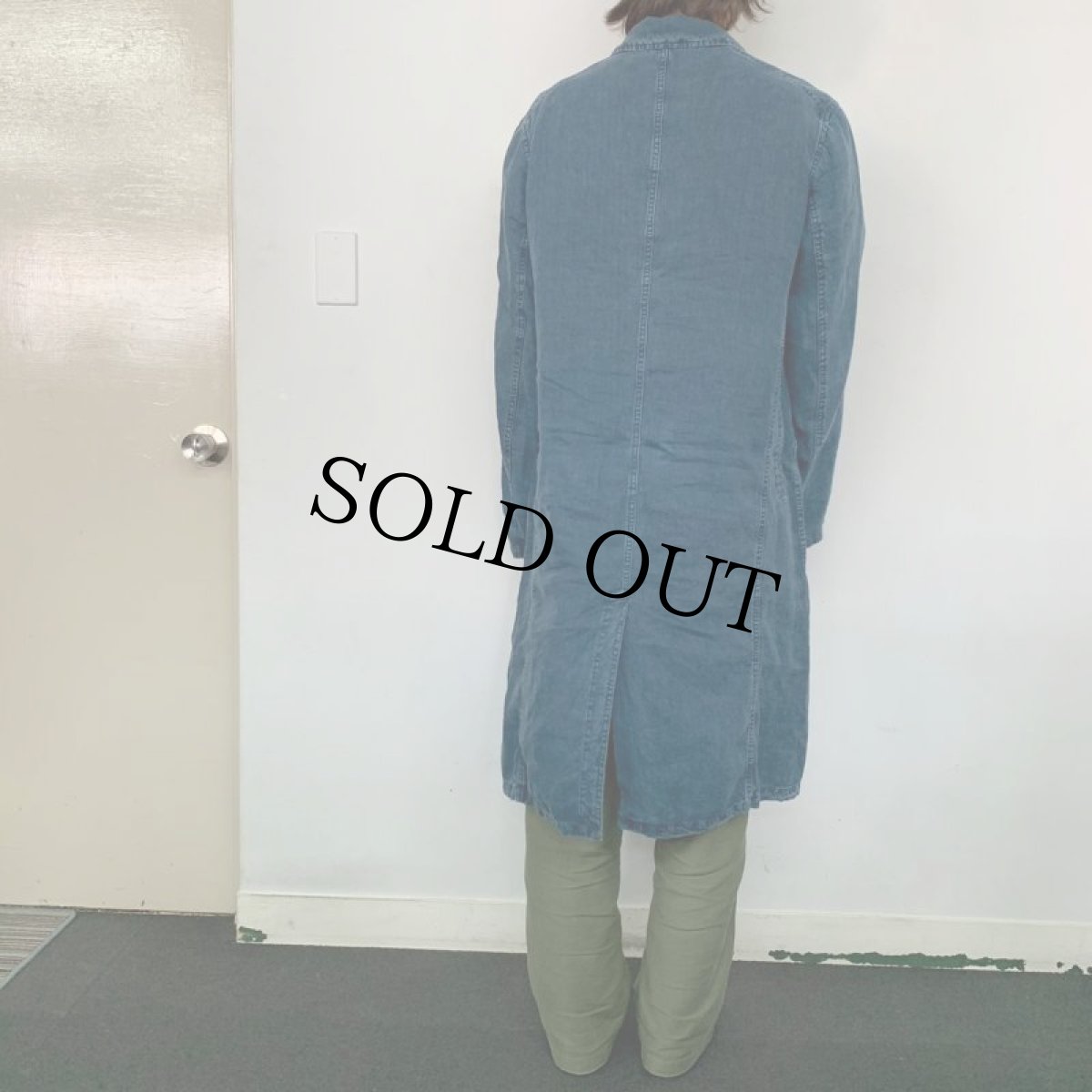 画像4: POLO Ralph Lauren インディゴリネン アトリエコート L (4)