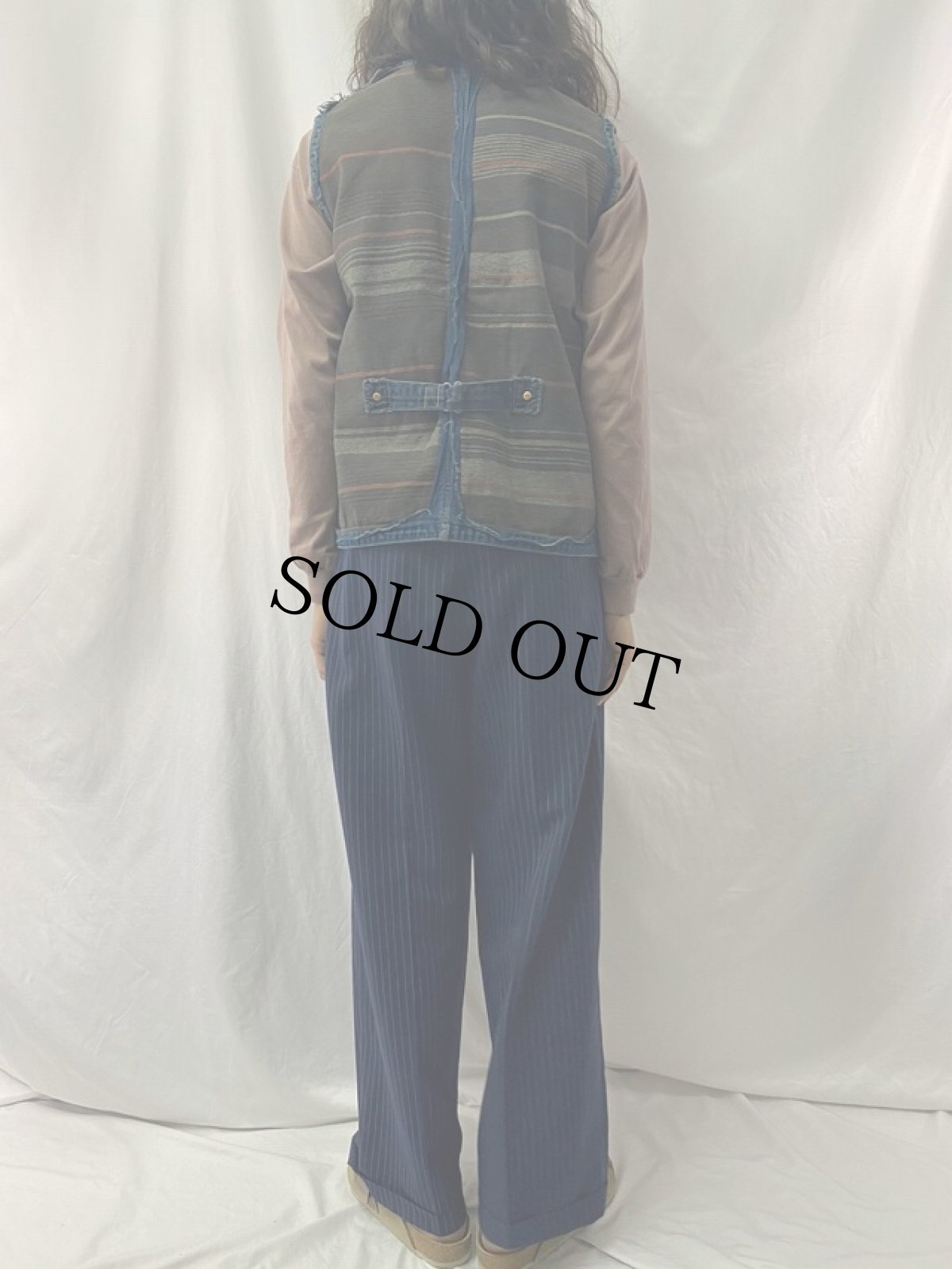 画像4: KAPITAL パッチワークデザインベスト (4)