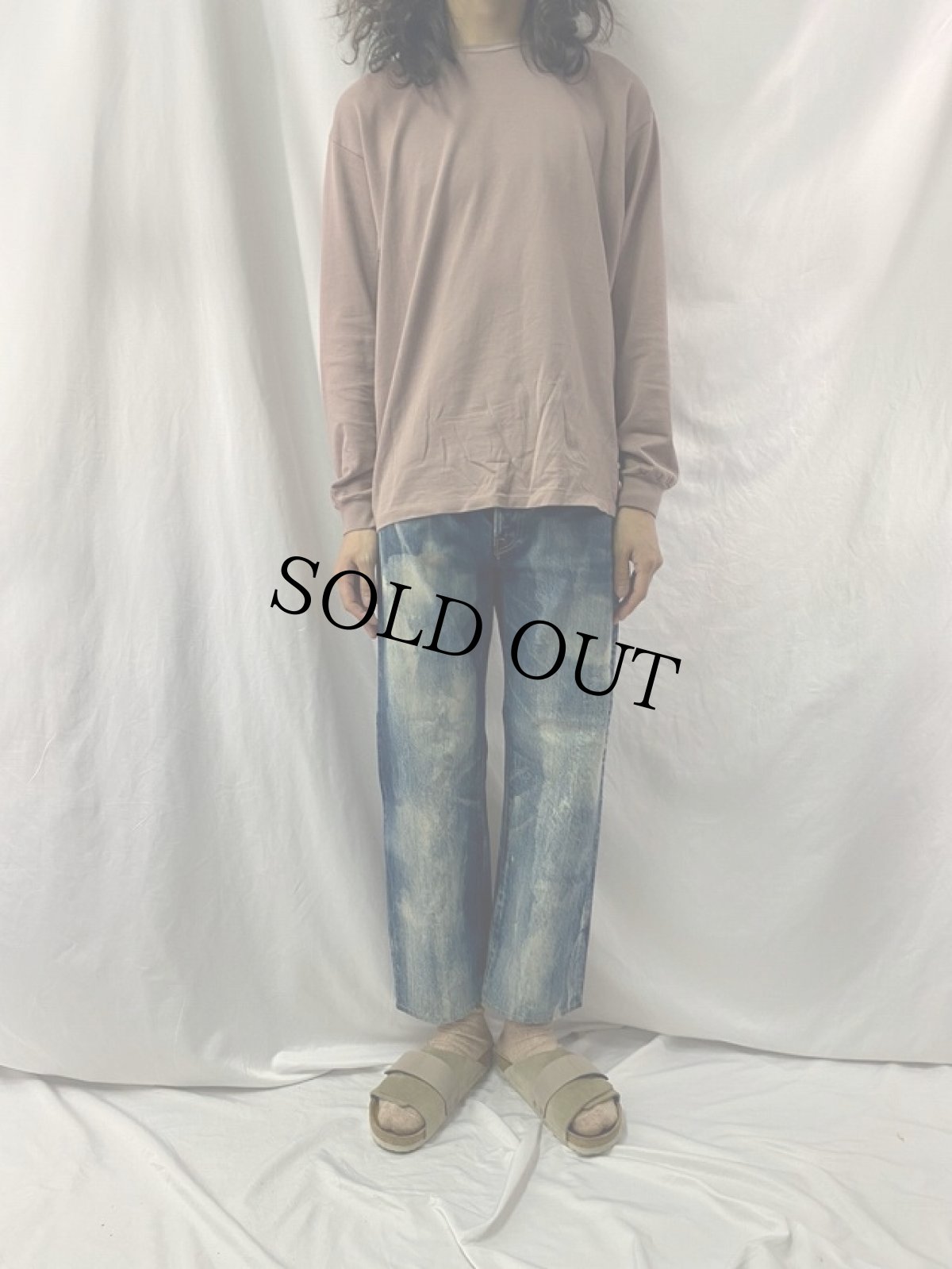 画像2: KAPITAL ブリーチ加工デニムパンツ W30 (2)