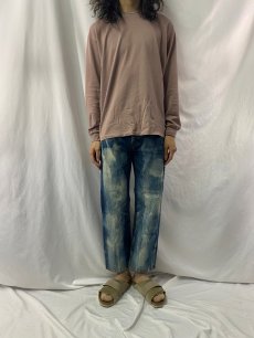 画像2: KAPITAL ブリーチ加工デニムパンツ W30 (2)