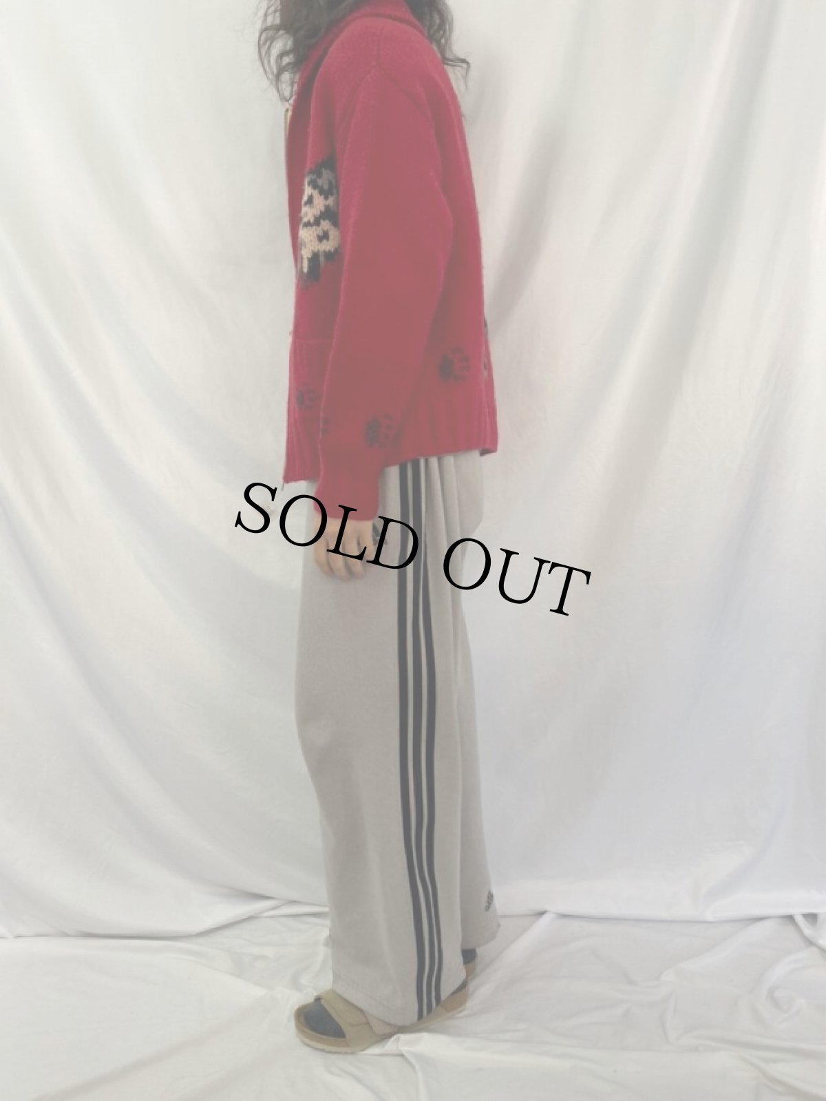 画像3: 80's "ウルフパターン" カウチンニットジャケット (3)