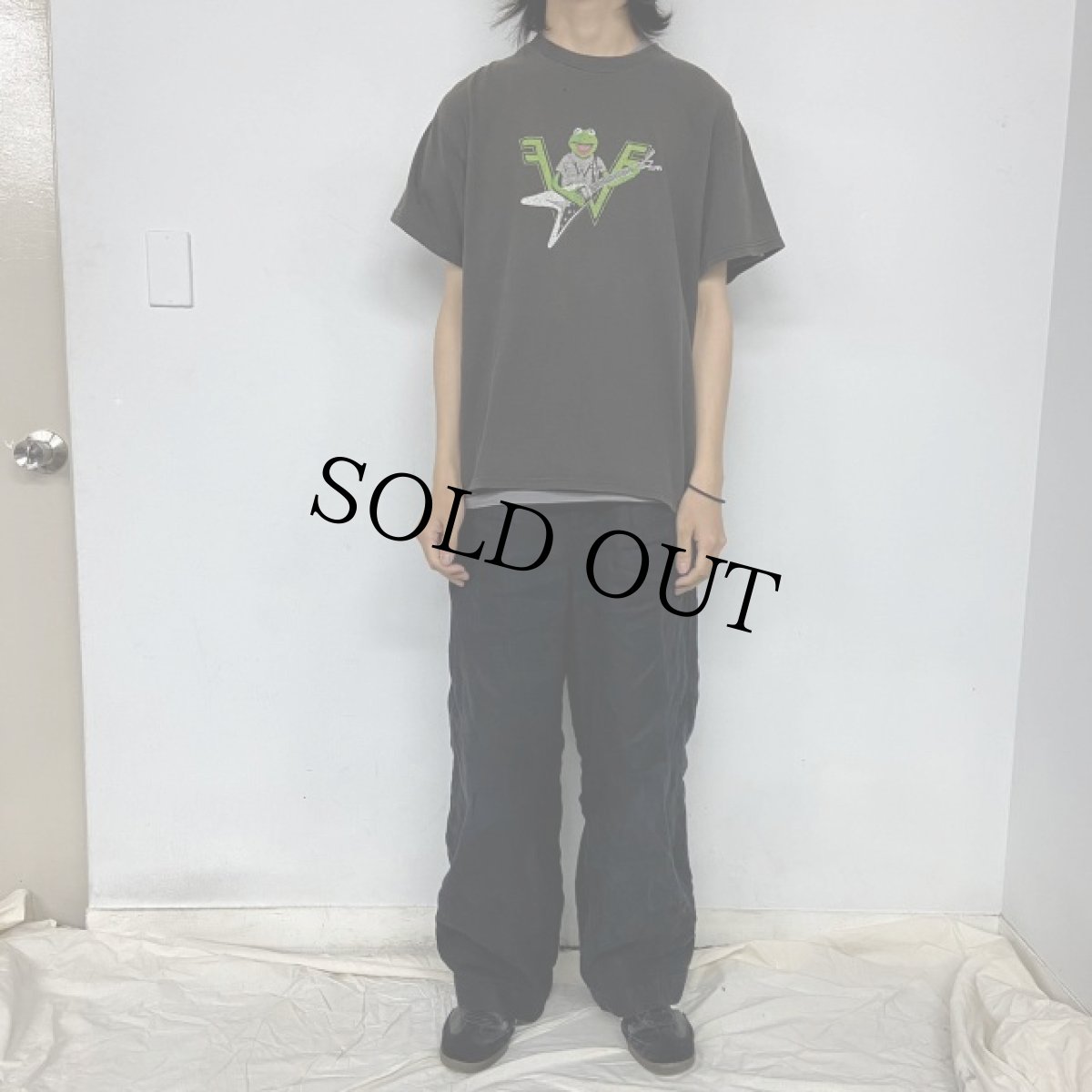 画像3: 2002 Weezer × カーミット USA製 ロックバンドTシャツ L (3)