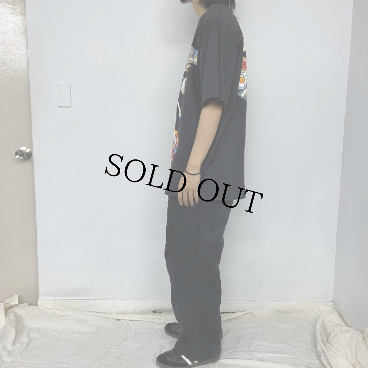 画像4: 90's "SESAME STREET FEVER" USA製 映画パロディTシャツ XL (4)