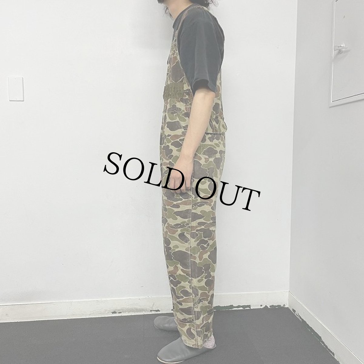 画像3: Carhartt ダックハンターカモ ダブルニーダックオーバーオール W38 (3)