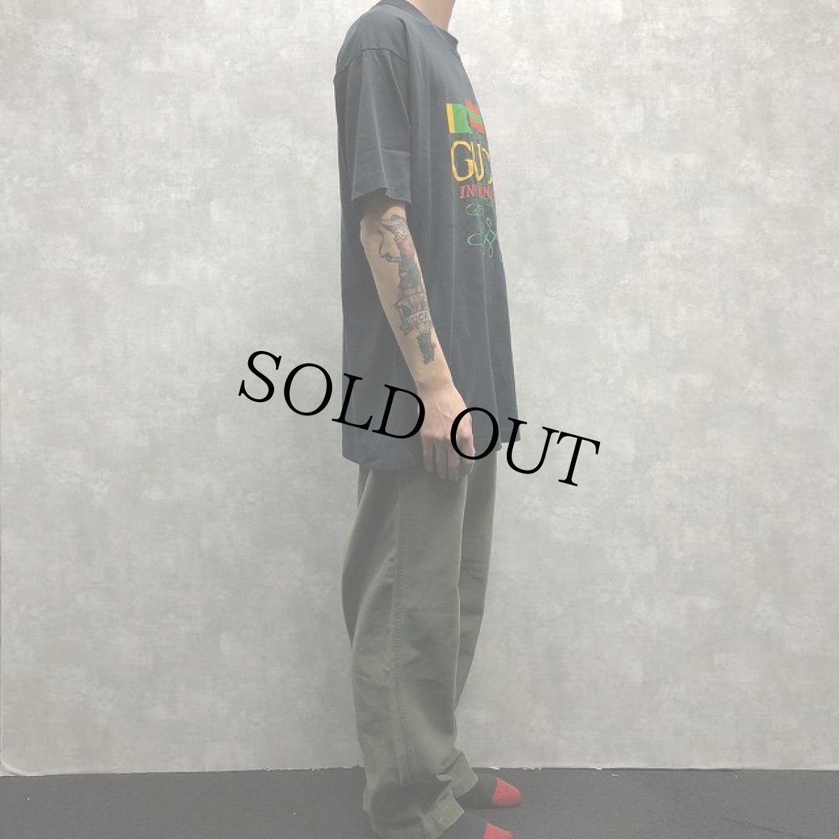 画像3: 90's ブート GUCCI INTERNATIONALE USA製 Tシャツ XXL (3)