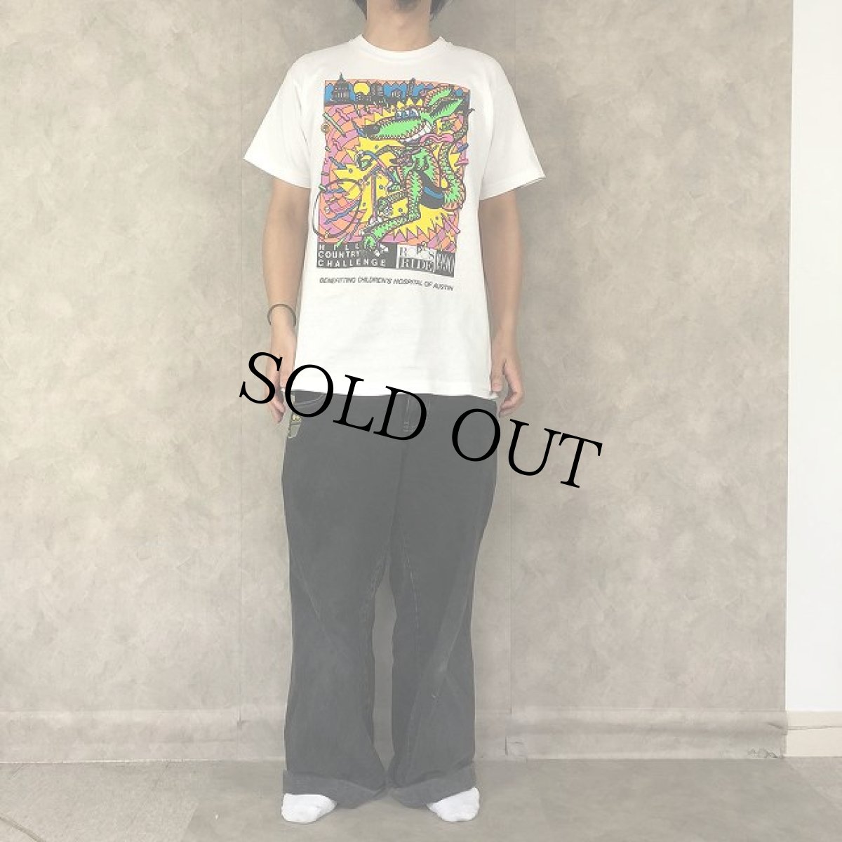 画像2: 90's HILL COUNTRY CHALLENGE ポップアート プリントTシャツ XL (2)