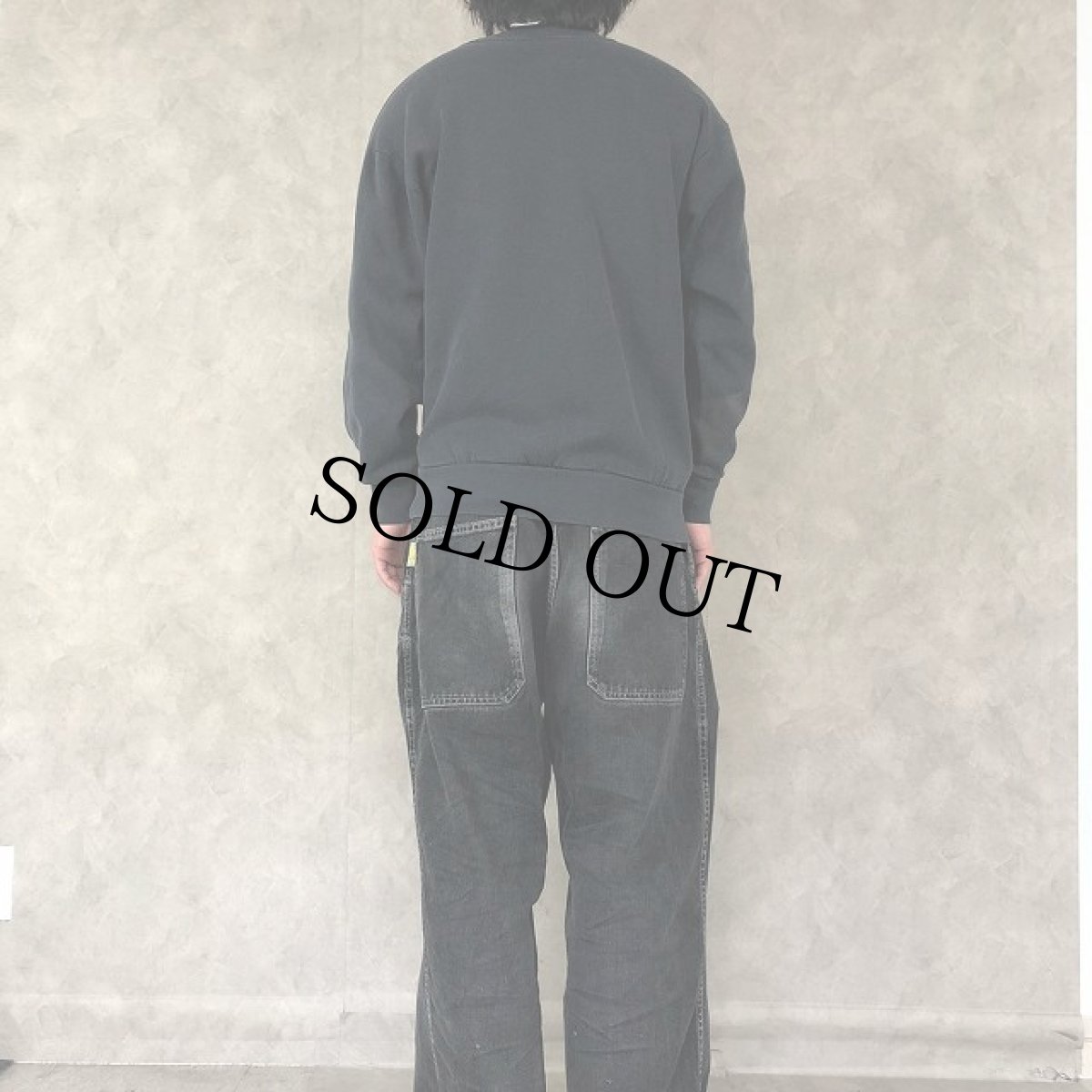 画像4: 90's USA製 ブート GUCCI ロゴプリントスウェット L (4)