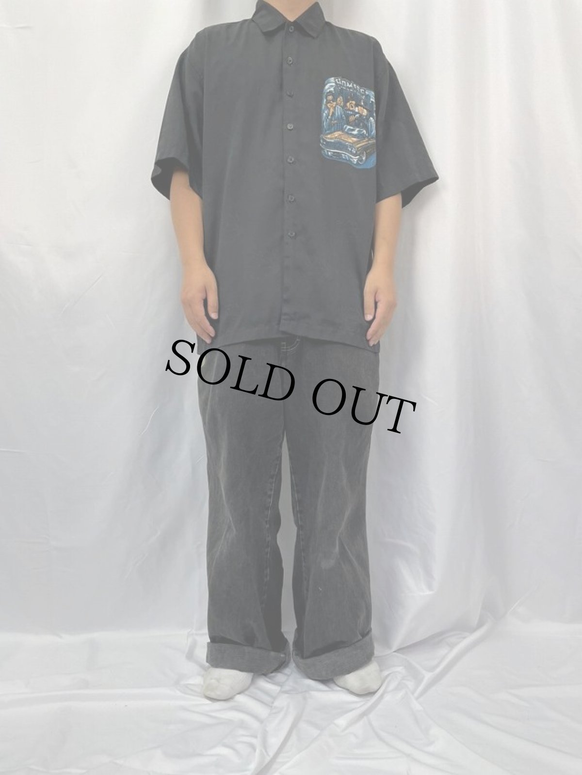 画像2: HOMIES プリントポリシャツ L (2)