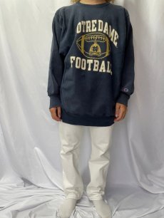 画像2: 90's Champion REVERSE WEAVE USA製 "NORTREDAME" XXL (2)